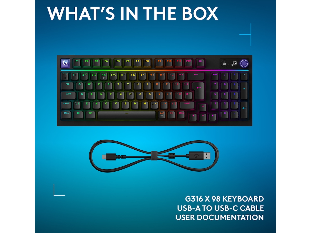 Logitech G316 X 98 Gamingtastatur (sort) Gamingtastatur
