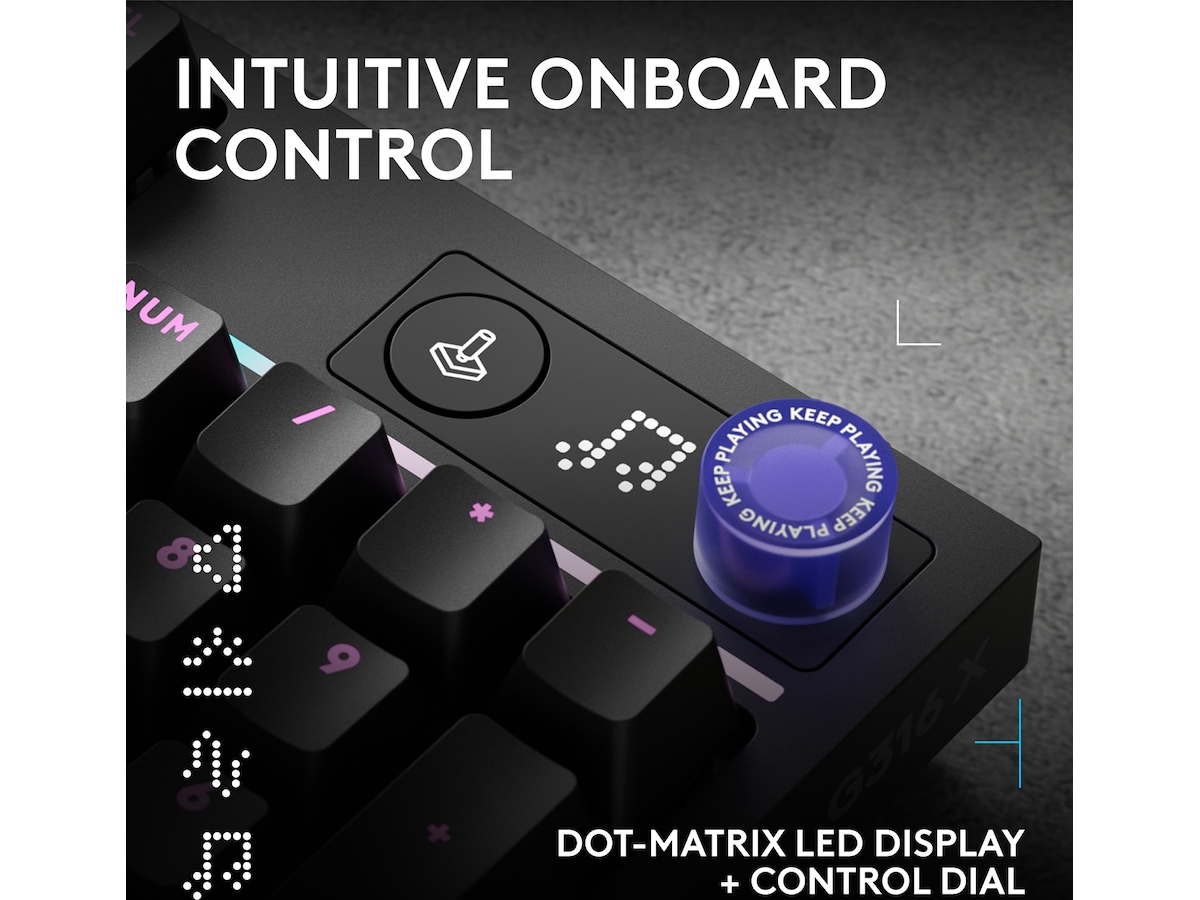 Logitech G316 X 98 Gamingtastatur (sort) Gamingtastatur