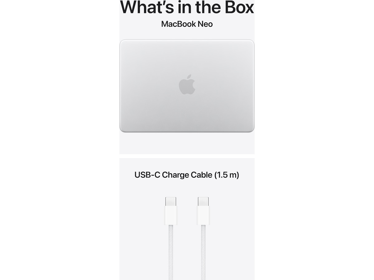 MacBook Neo 13" A18 Pro (2026) 256GB (sølv) -B-Grade Demo bærbar PC