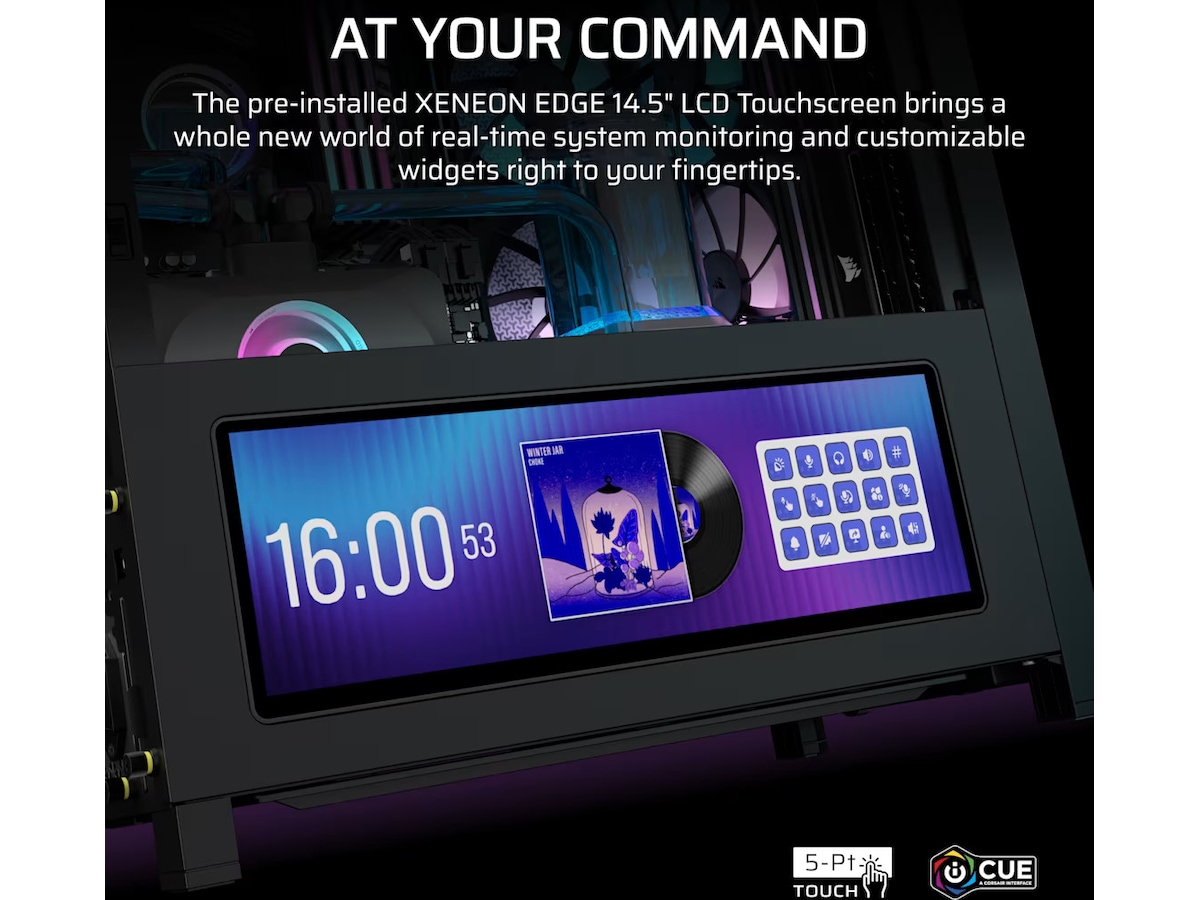 Corsair Frame 4000D LCD RS Performance midi tower (sort) -B-Grade Demo annet i datautstyr