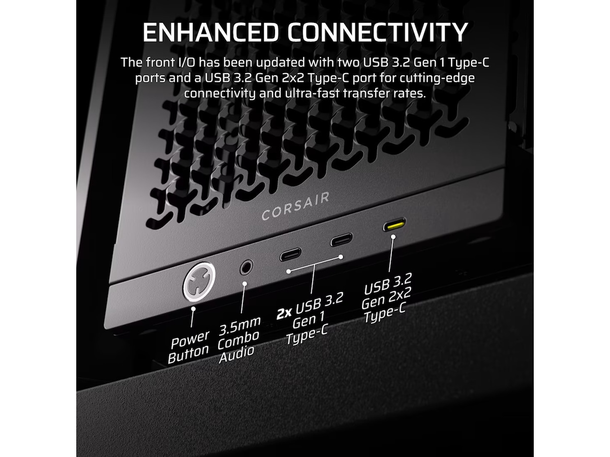 Corsair Frame 4000D LCD RS Performance midi tower (sort) -B-Grade Demo annet i datautstyr