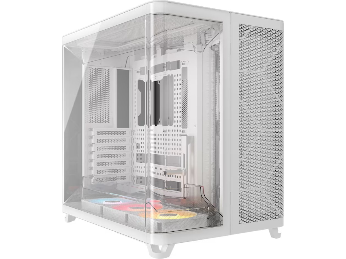 Corsair AIR 5400 RS-R ARGB Triple Chamber Mid Tower (hvit) -B-Grade Demo annet i datautstyr