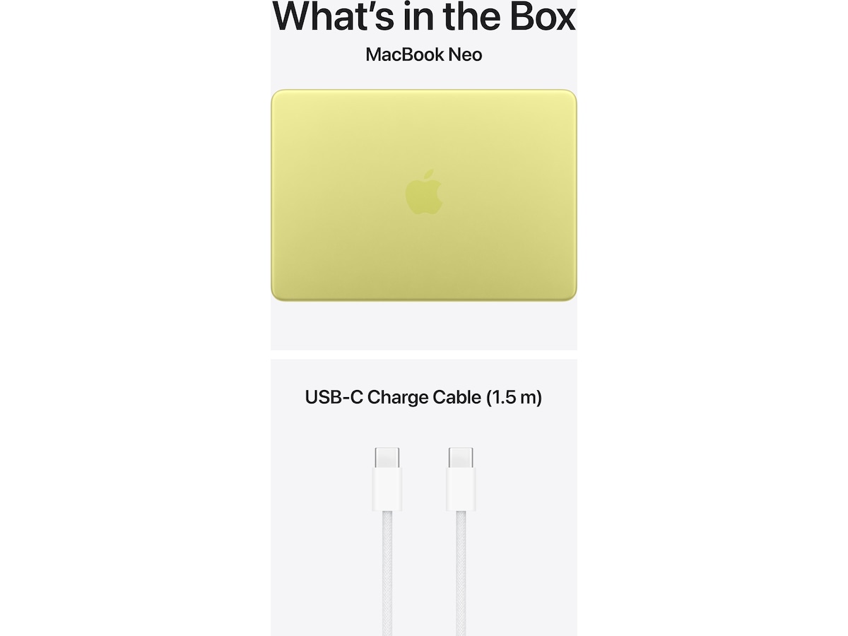 MacBook Neo 13" A18 Pro (2026) 256GB (sitrus) -B-Grade Demo bærbar PC