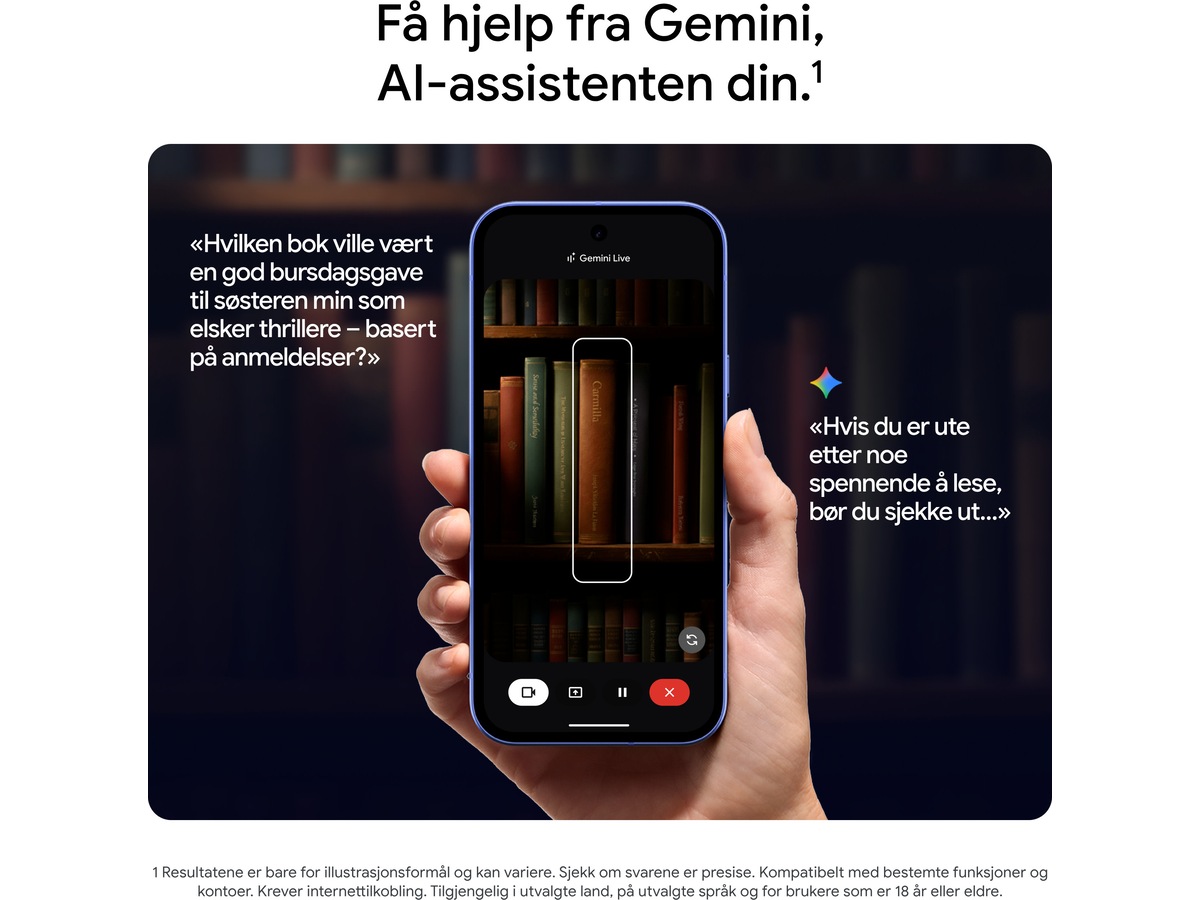 Google Pixel 10a 128GB (lavendel) Mobiltelefoner