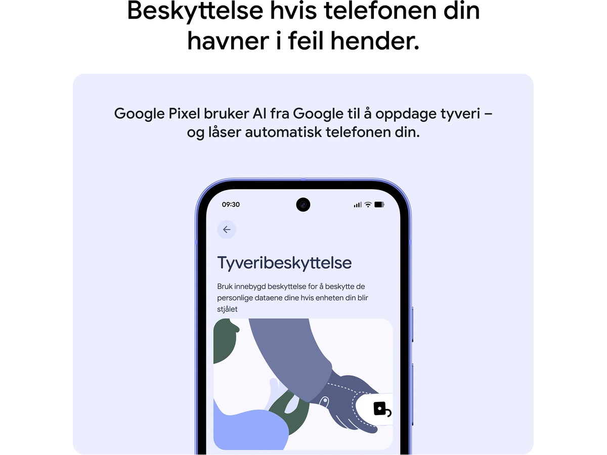 Google Pixel 10a 128GB (lavendel) Mobiltelefoner