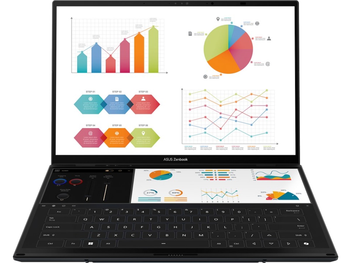ASUS Zenbook Duo UX8406CA 14" FHD OLED berøringsskjerm -B-Grade Demo bærbar PC