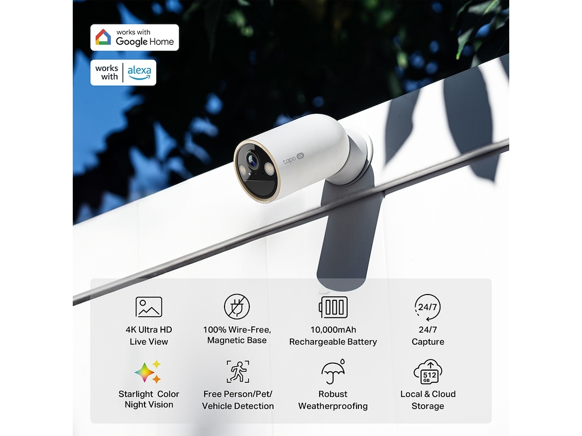 TP-Link Tapo C460 batteridrevet utendørs sikkerhetskamera -B-Grade Demo hjem & fritid