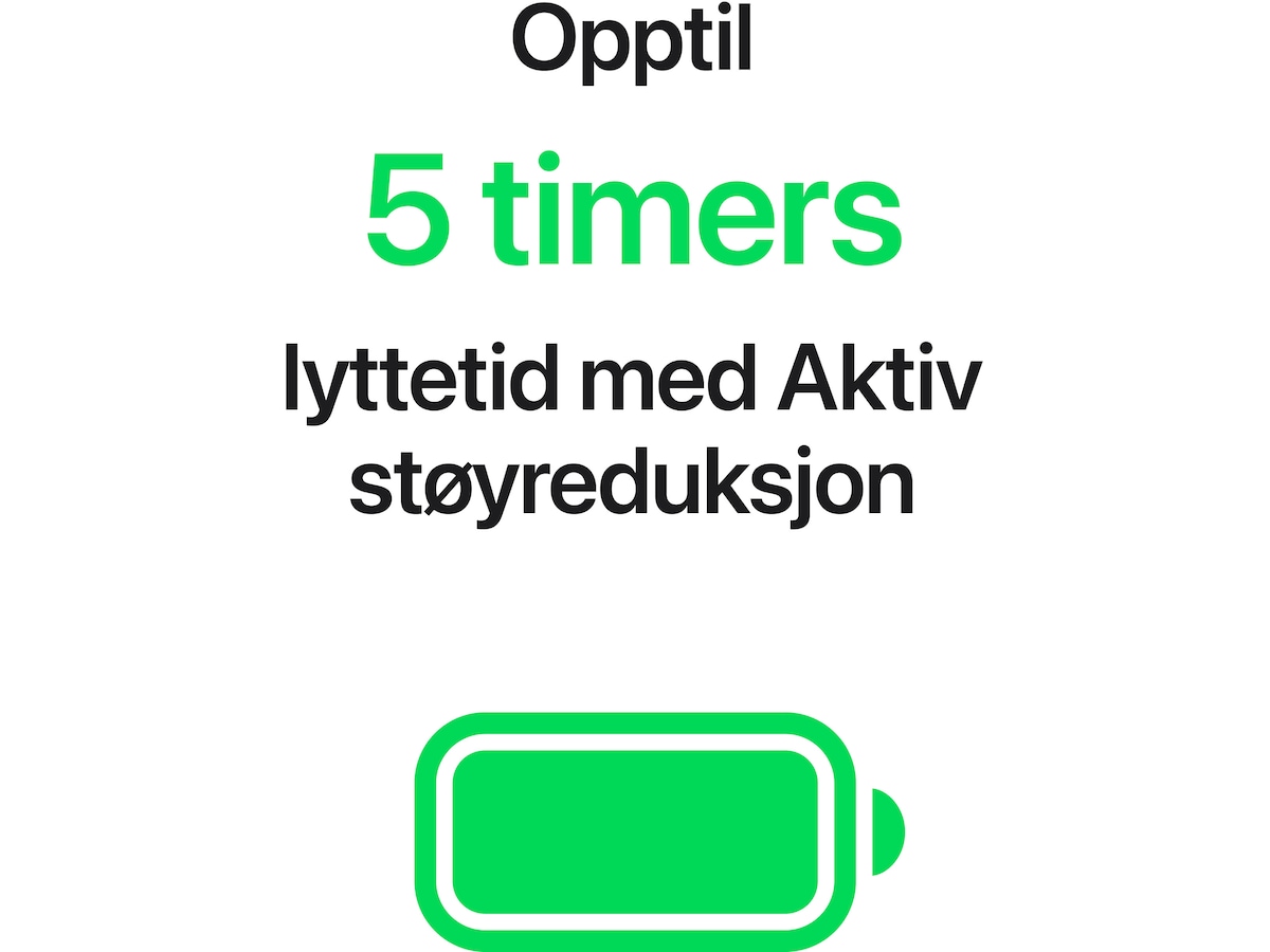 Apple AirPods 5 med trådløst ladeetui (hvit) Ørepropper