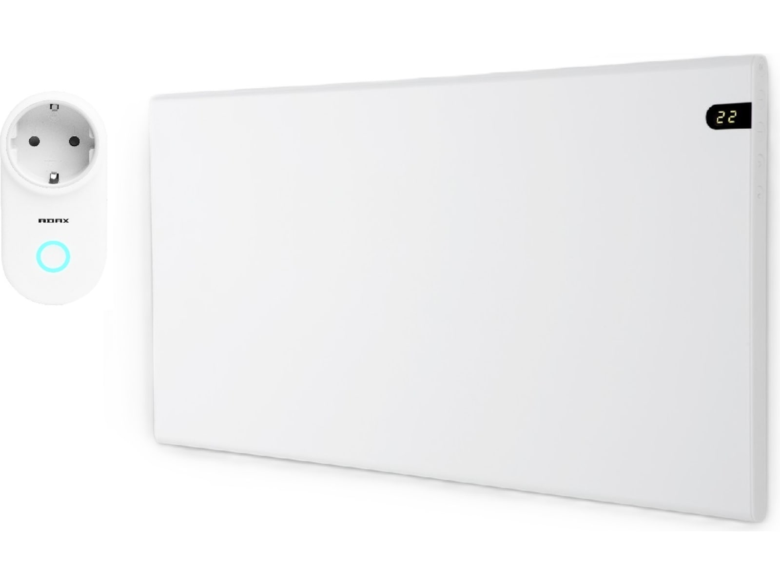 Adax Neo Basic Panelovn 1000W (hvit) + smartplugg Panelovner
