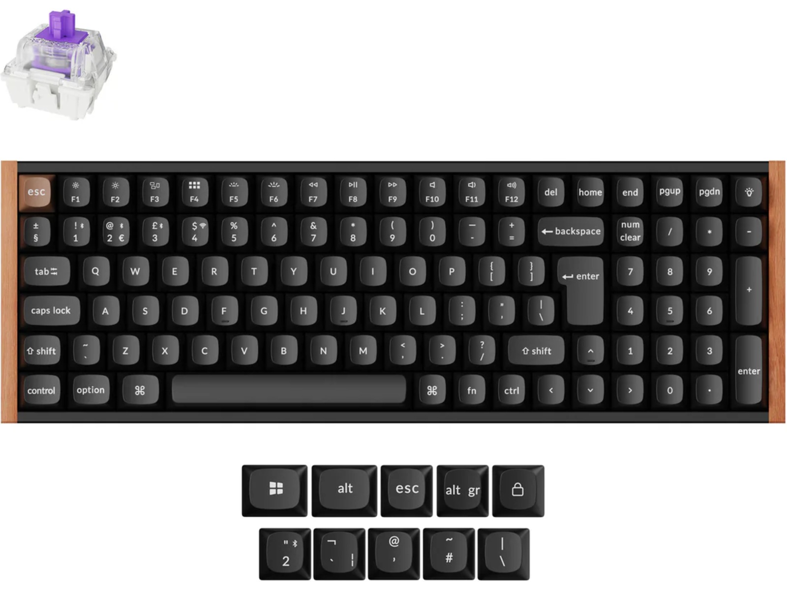 Keychron K4 HE Trådløst Gamingtastatur (svart) Gamingtastatur