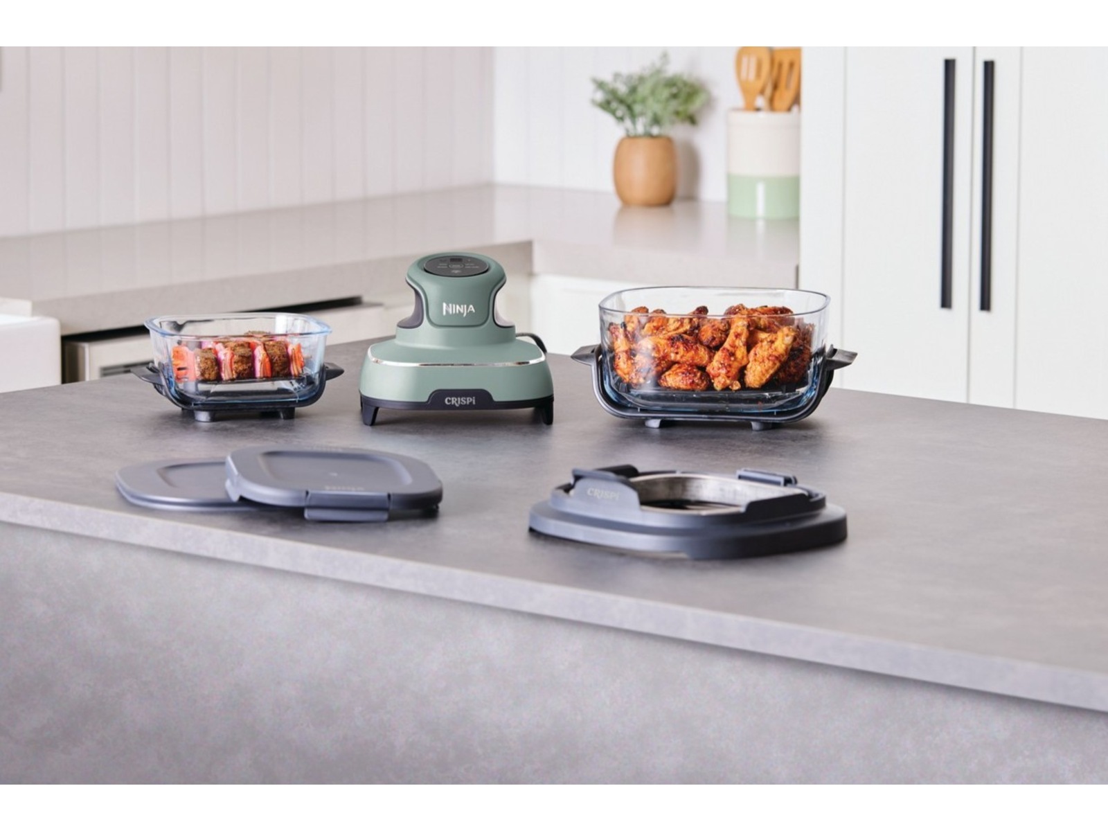 Ninja CRISPi 4-i-1 bærbar airfryer FN101EUSG (Salvia) Airfryer