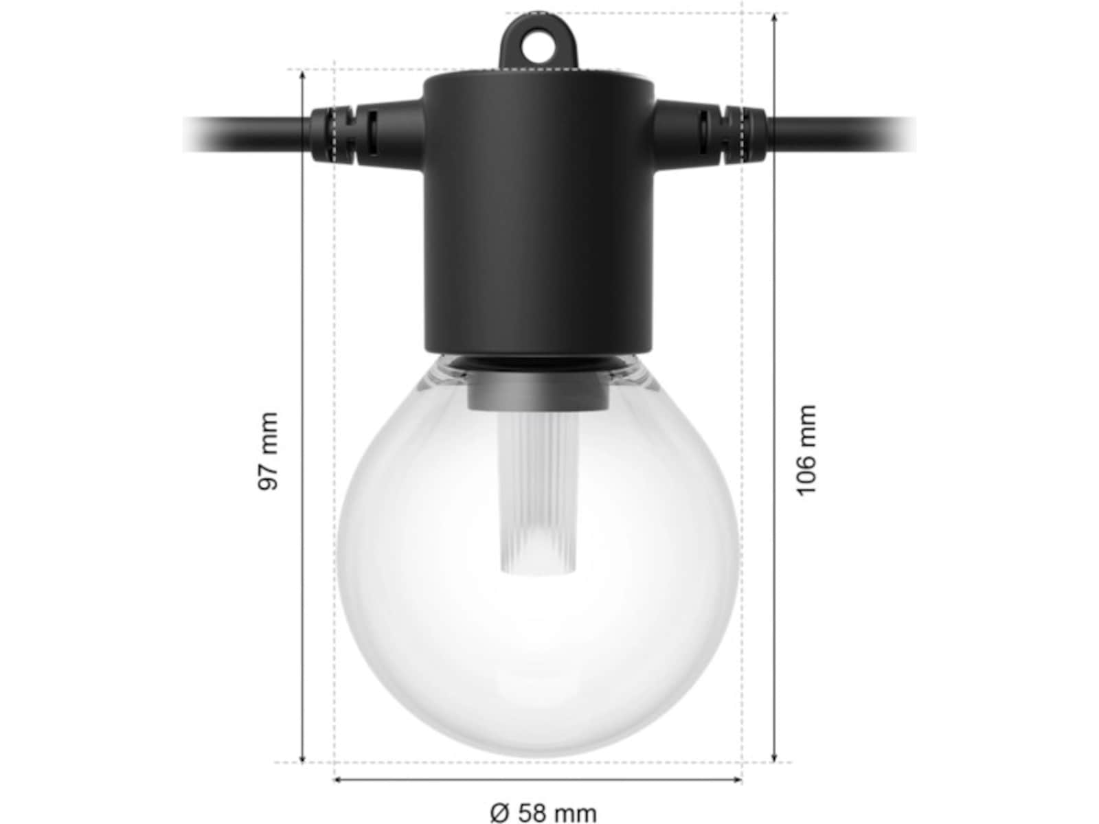 Philips Hue Festavia Globe lyslenke 7m Lyslenker