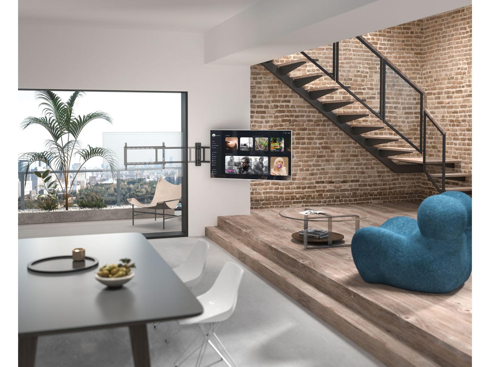 Loeffen LFTM8000 motorisert veggfeste for TV 32-75" Veggfeste & TV-stativ