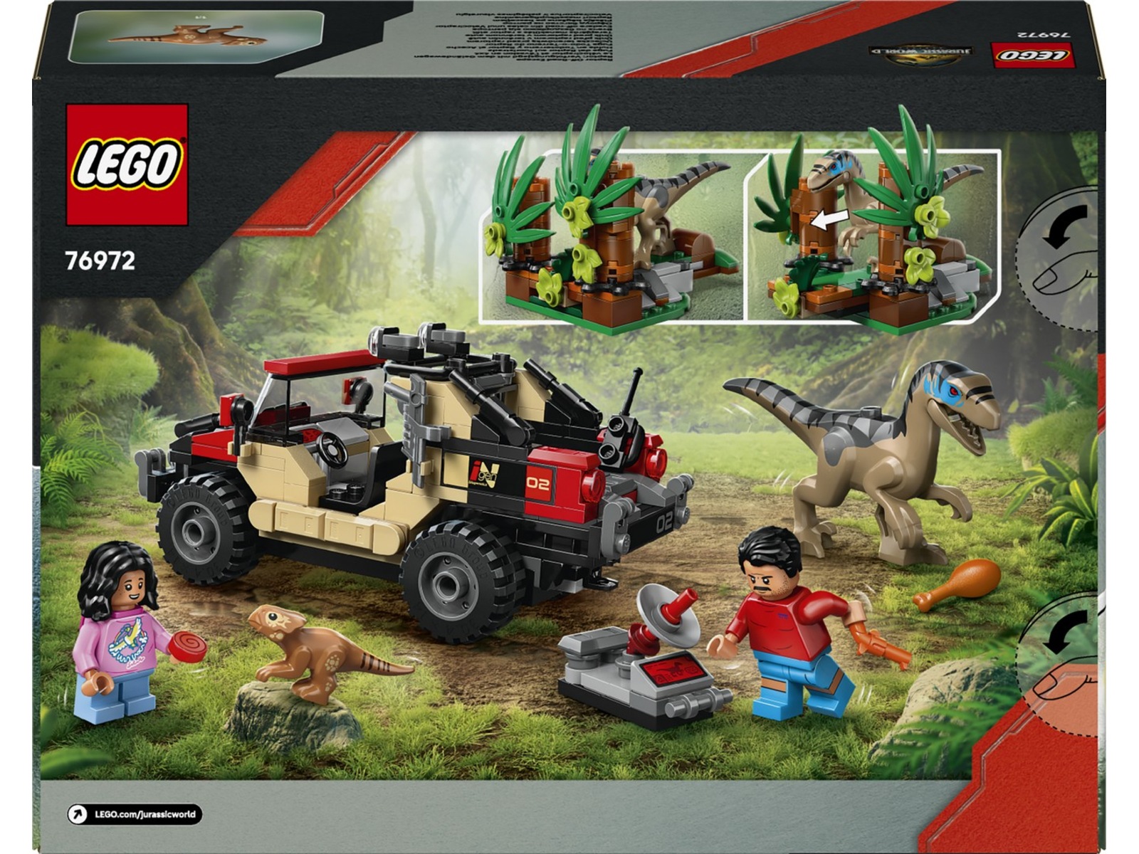 LEGO Jurassic World raptorflukt i terrengbil 76972 LEGO