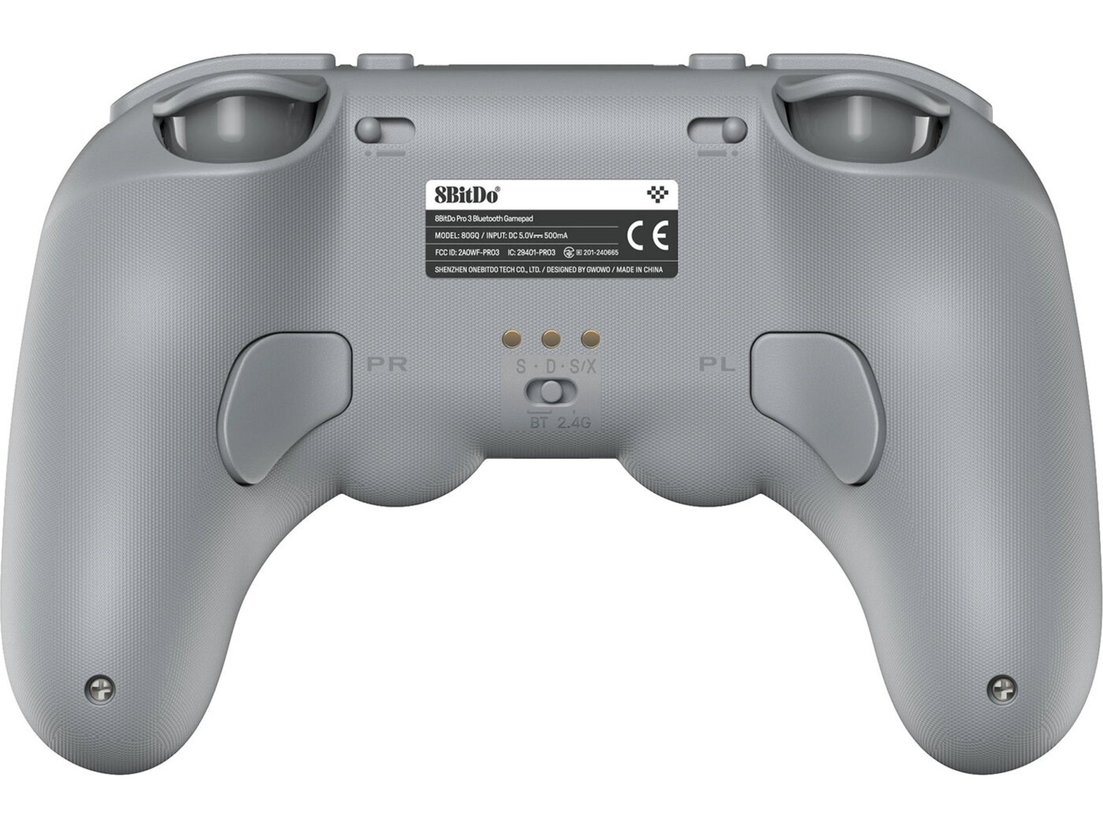 8bitdo PRO 3 BT kontroller (grå) Tilbehør til spillkonsoller
