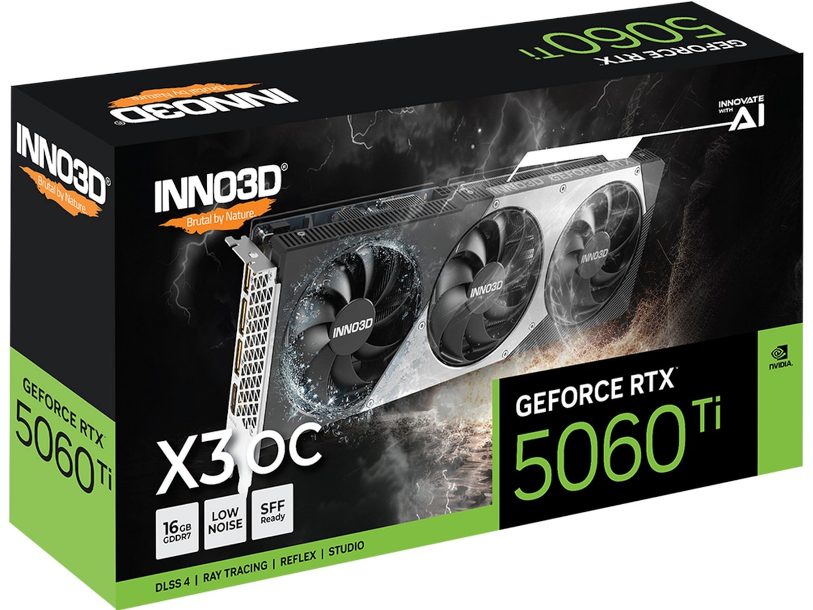 INNO3D GeForce RTX™ 5060 Ti 16GB X3 OC Skjermkort