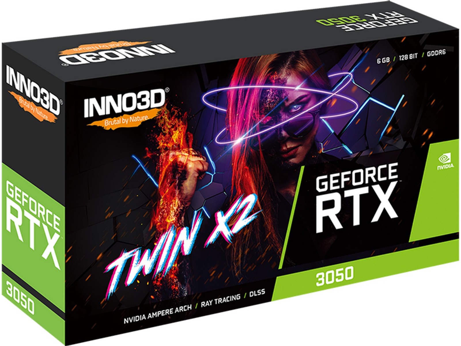 INNO3D GeForce RTX 3050 6GB TWIN X2 V2 Skjermkort