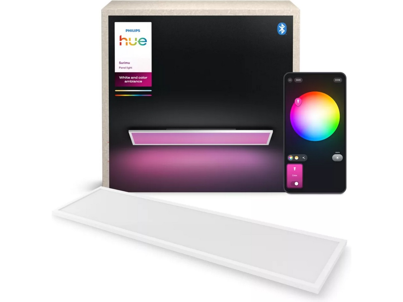 Philips Hue Surimu Rektangulær Panel Taklampe Taklampe