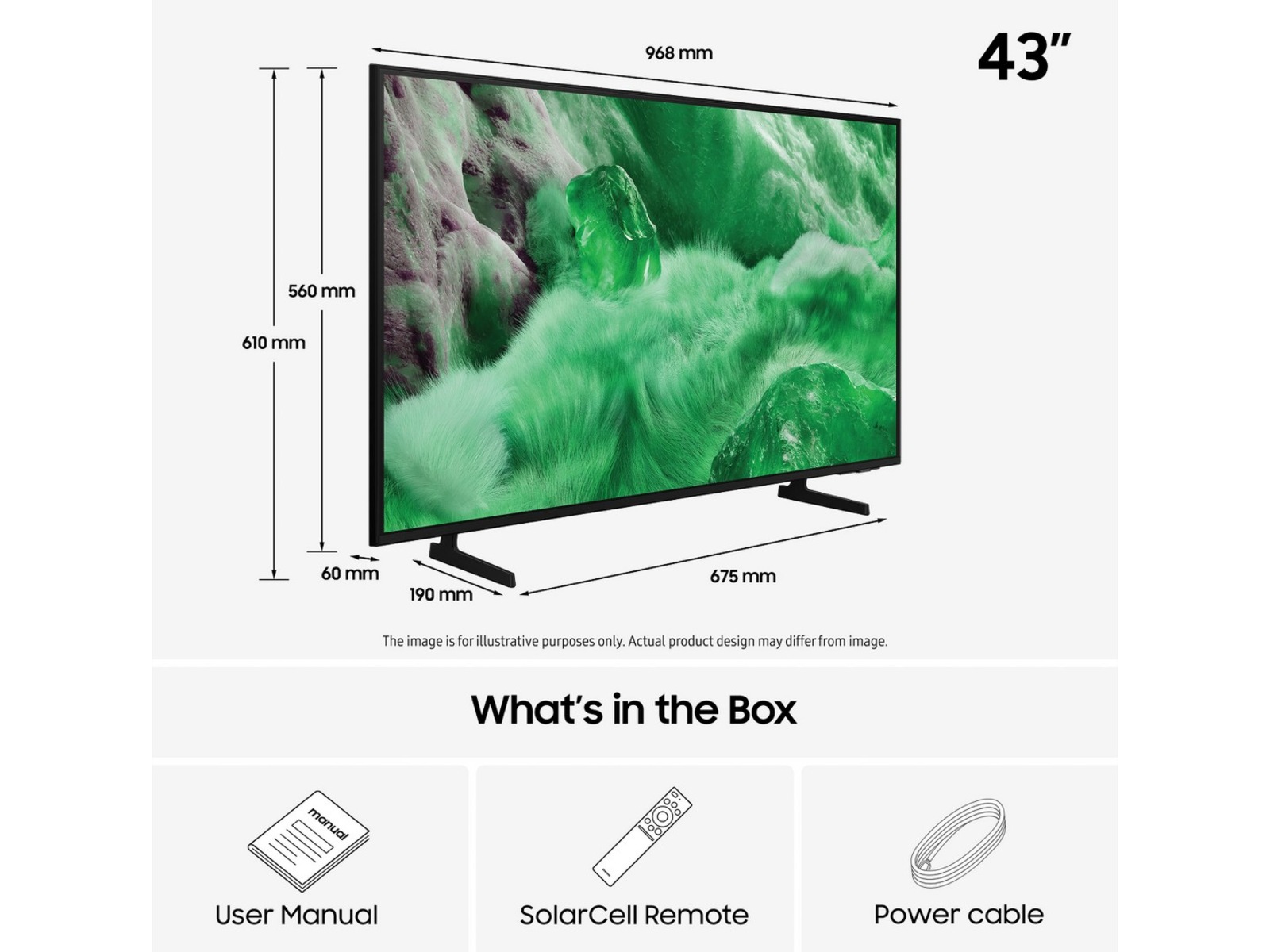 Samsung 43" Q7F2 QLED 4K Smart TV (2025) + Soundbar 20 - 49 tommer TV