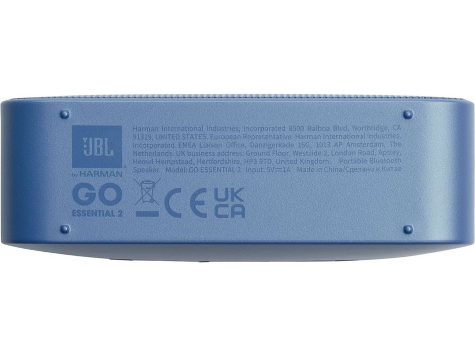 JBL GO essential 2 bluetooth-høyttaler (blå) Trådløs / Bluetooth-høyttaler