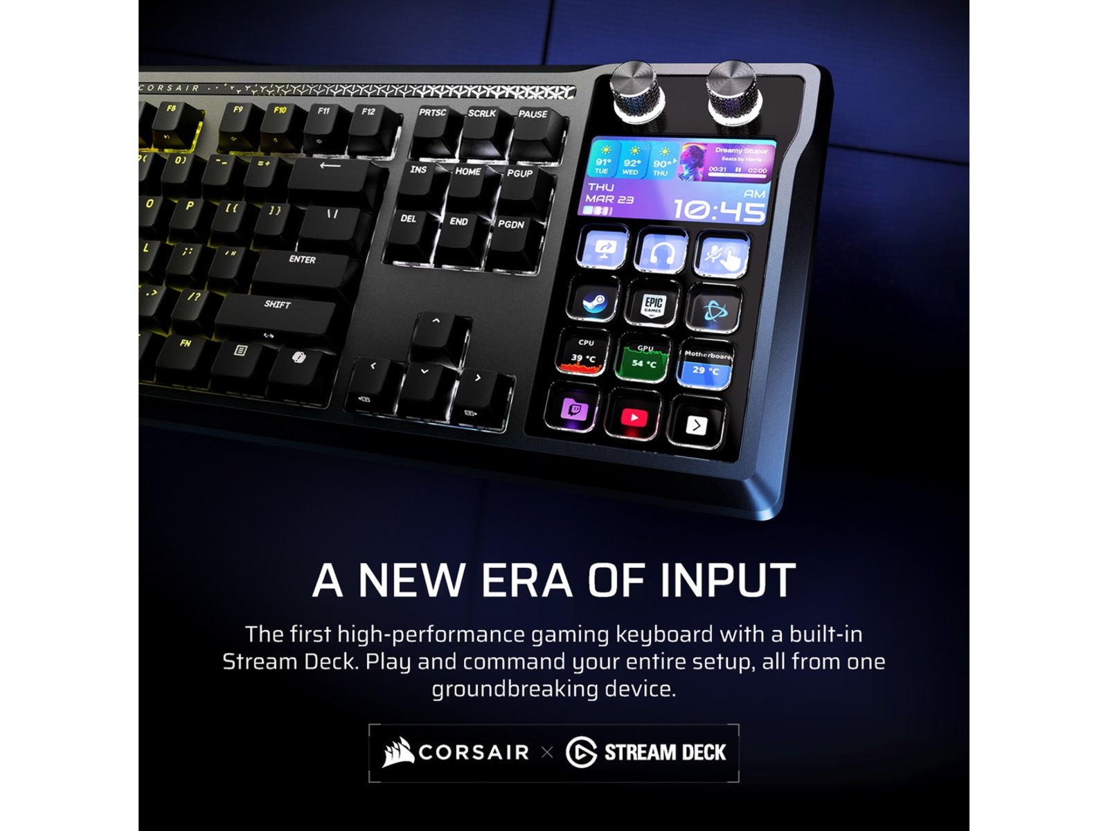 Corsair GALLEON 100 SD mekanisk gamingtastatur RGB Gamingtastatur