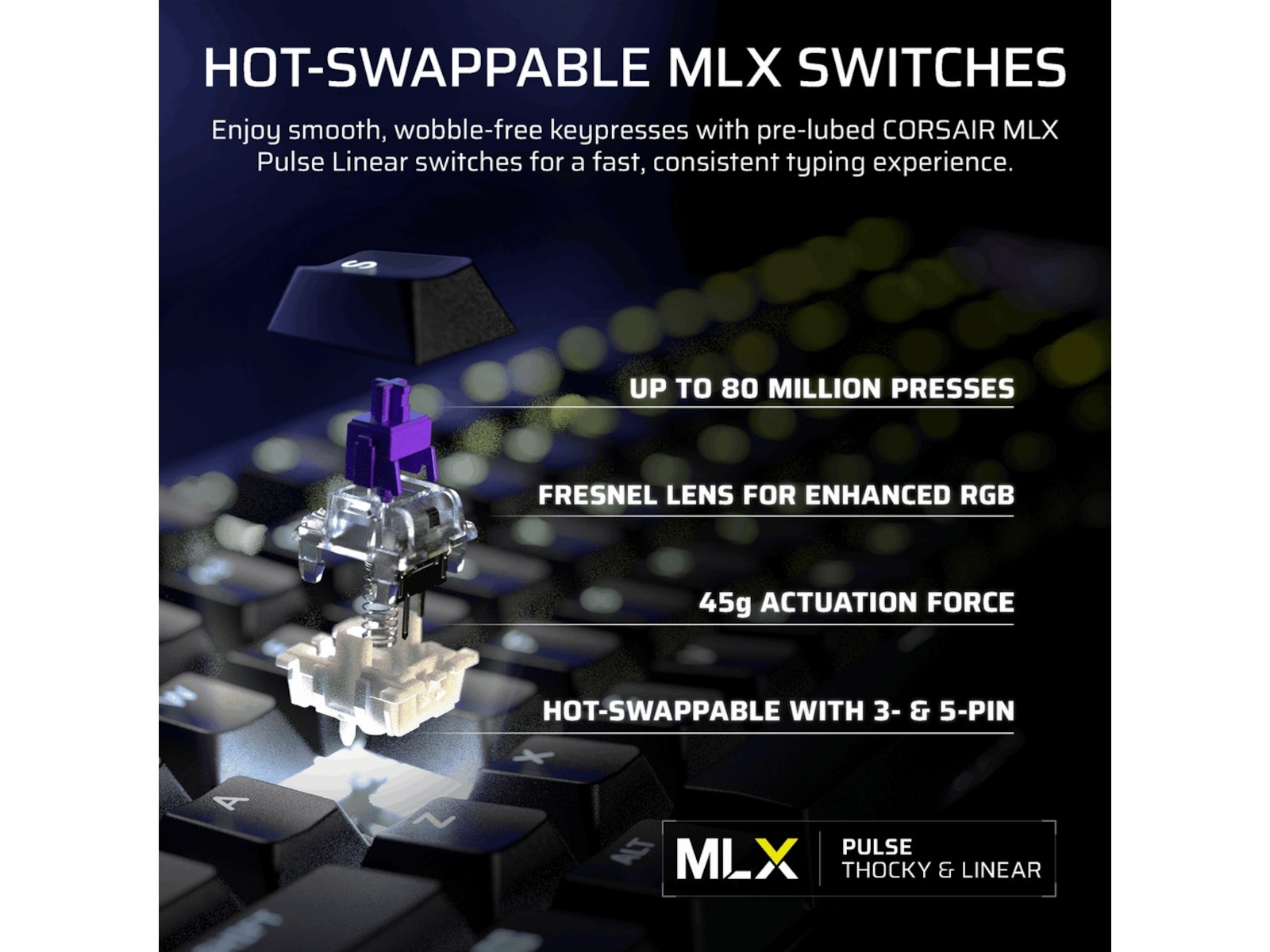 Corsair GALLEON 100 SD mekanisk gamingtastatur RGB Gamingtastatur