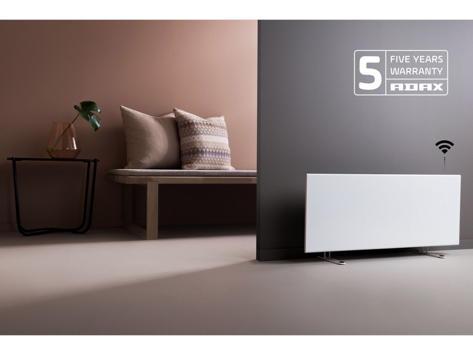 Adax Neo WiFi Panelovn 1000W (hvit) 2pk Panelovner