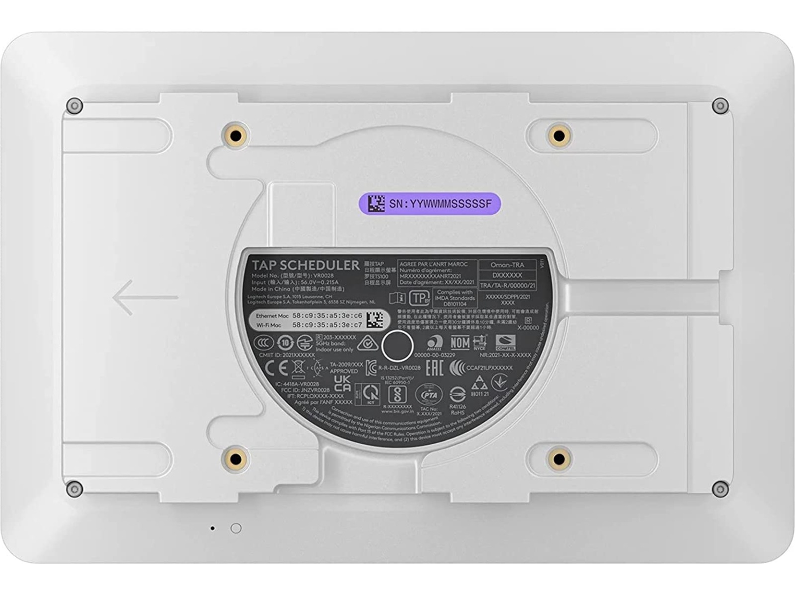 Logitech TAP Scheduler (hvit) Videokonferanse