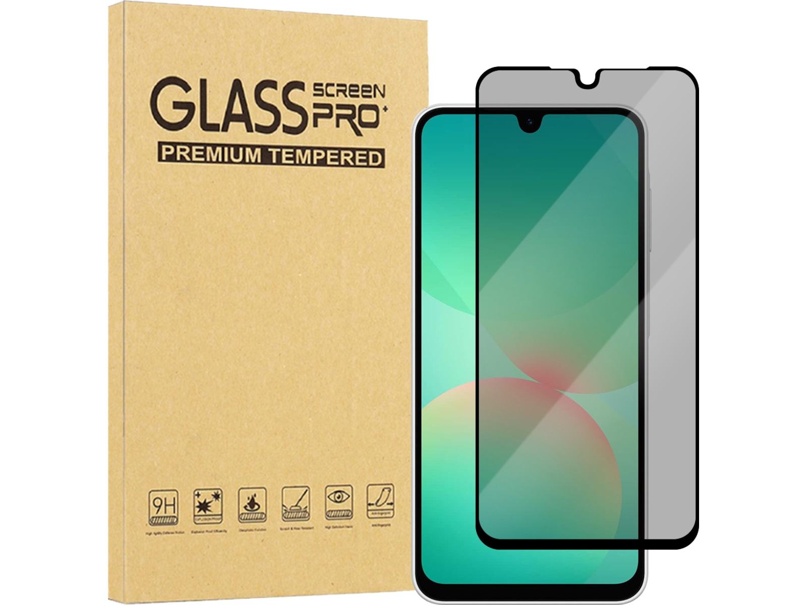 iiglo Galaxy A26 Privacy skjermbeskytter Skjermbeskytter