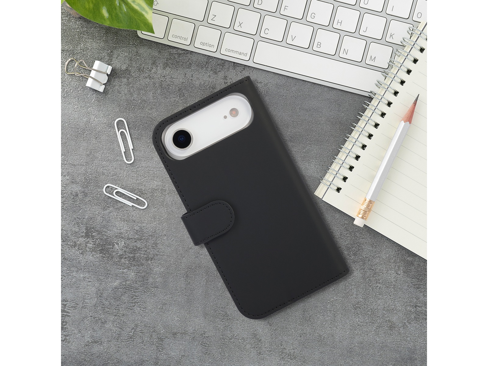 iiglo iPhone Air Lommebokdeksel (sort) Mobildeksel