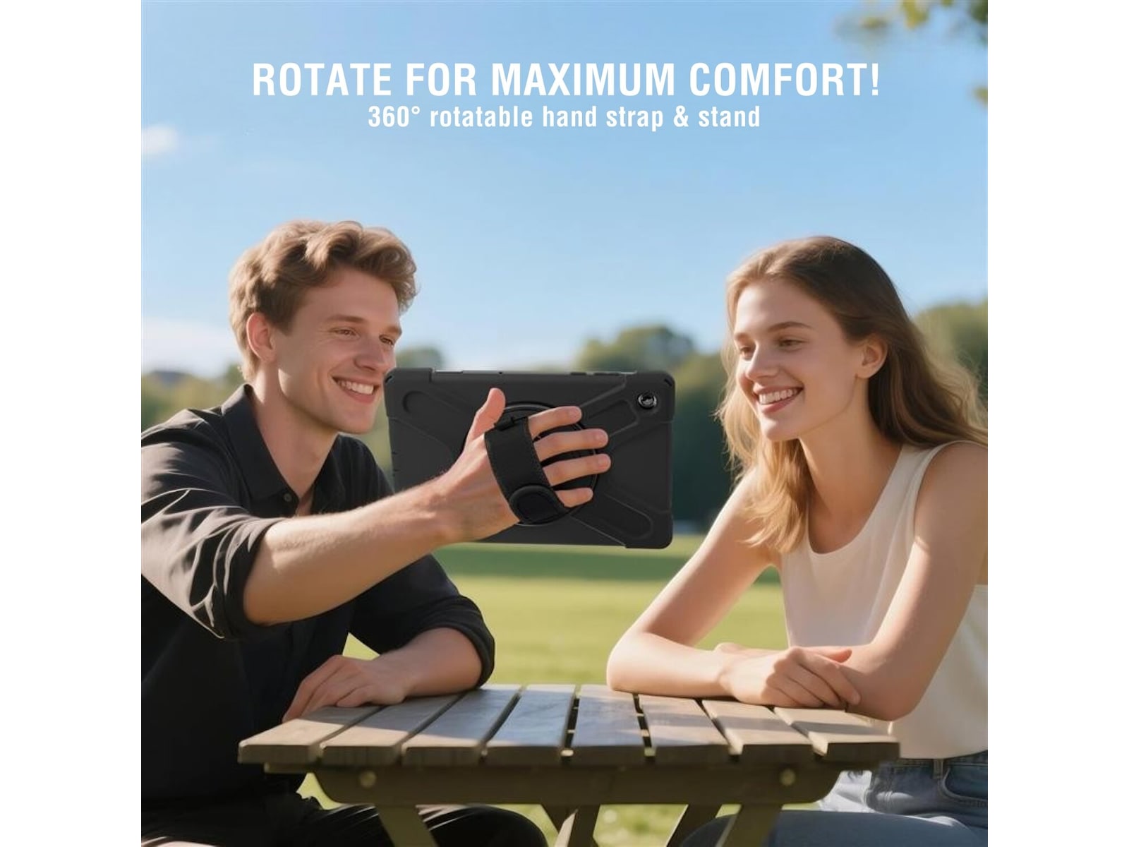 4smarts Rugged Case Grip for Samsung Galaxy Tab A11 Deksel til nettbrett