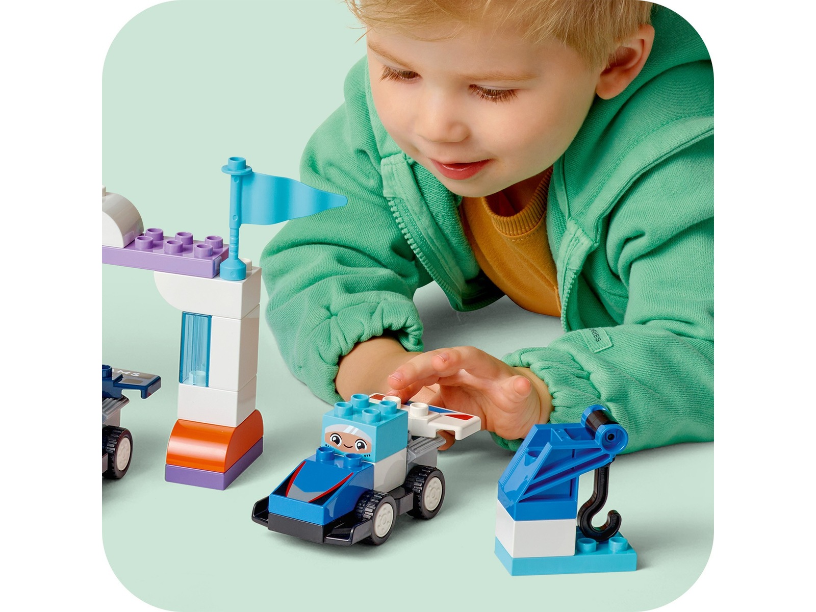 LEGO DUPLO Town F1 Team med racerbiler og sjåfører 10445 LEGO