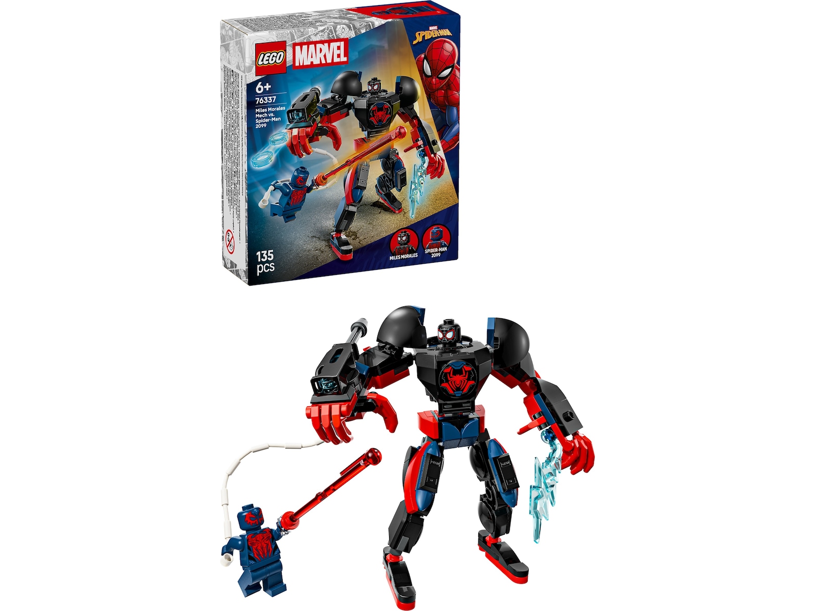 LEGO Super Heroes Marvel Miles Morales-robot mot Spider-Man 2099 76337 LEGO