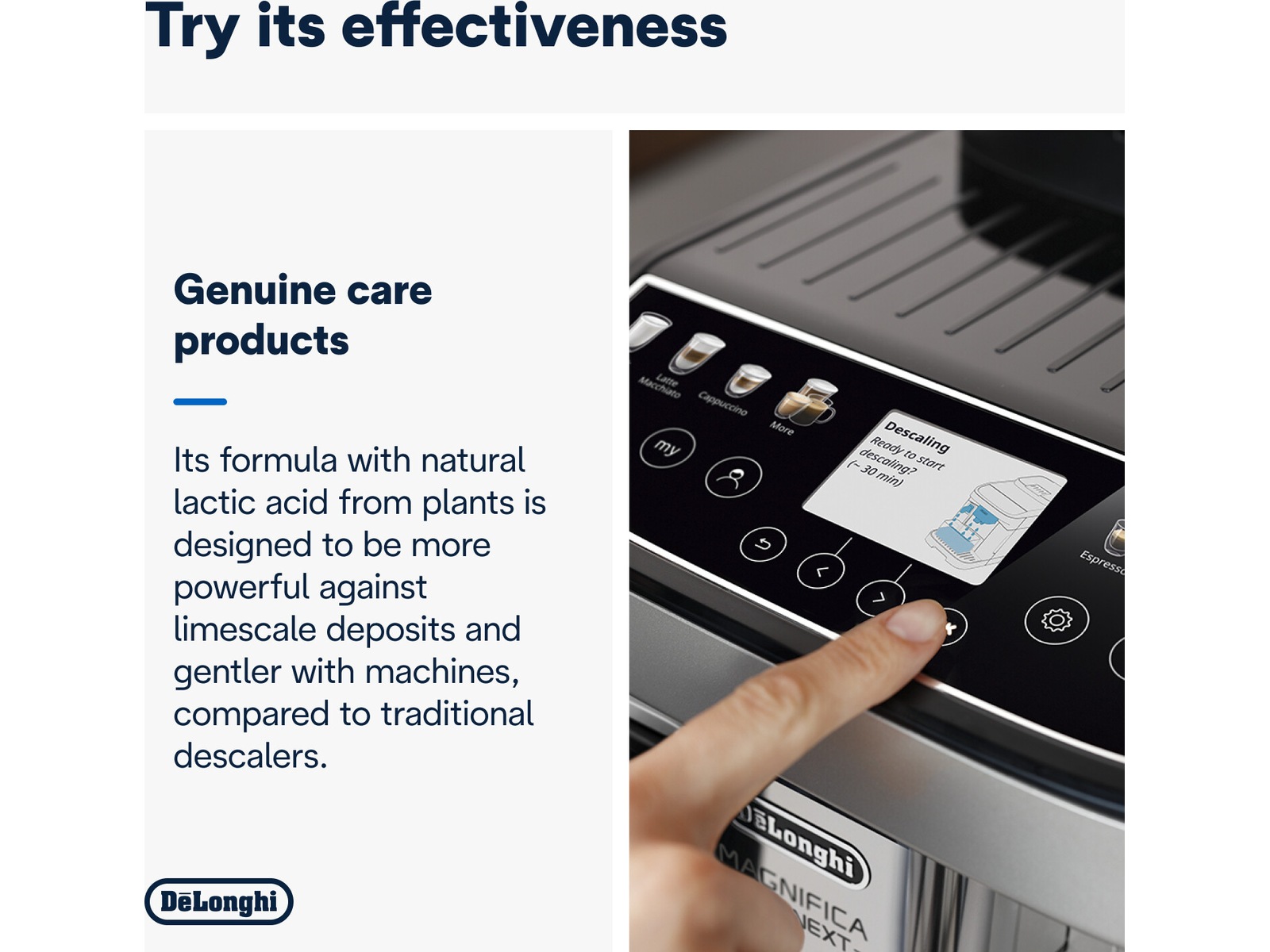 DeLonghi DLSC202 avkalkningsmiddel 200 ml Tilbehør til kaffemaskiner