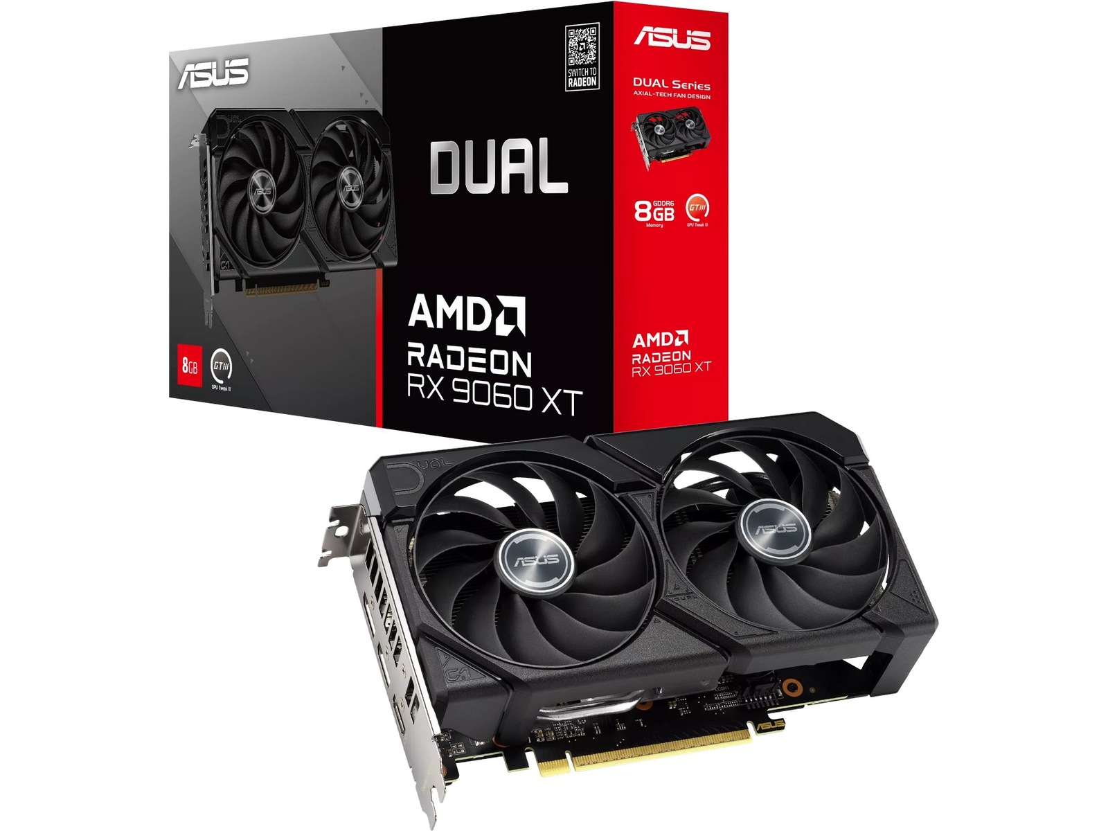 Asus Dual Radeon RX 9060 XT Skjermkort