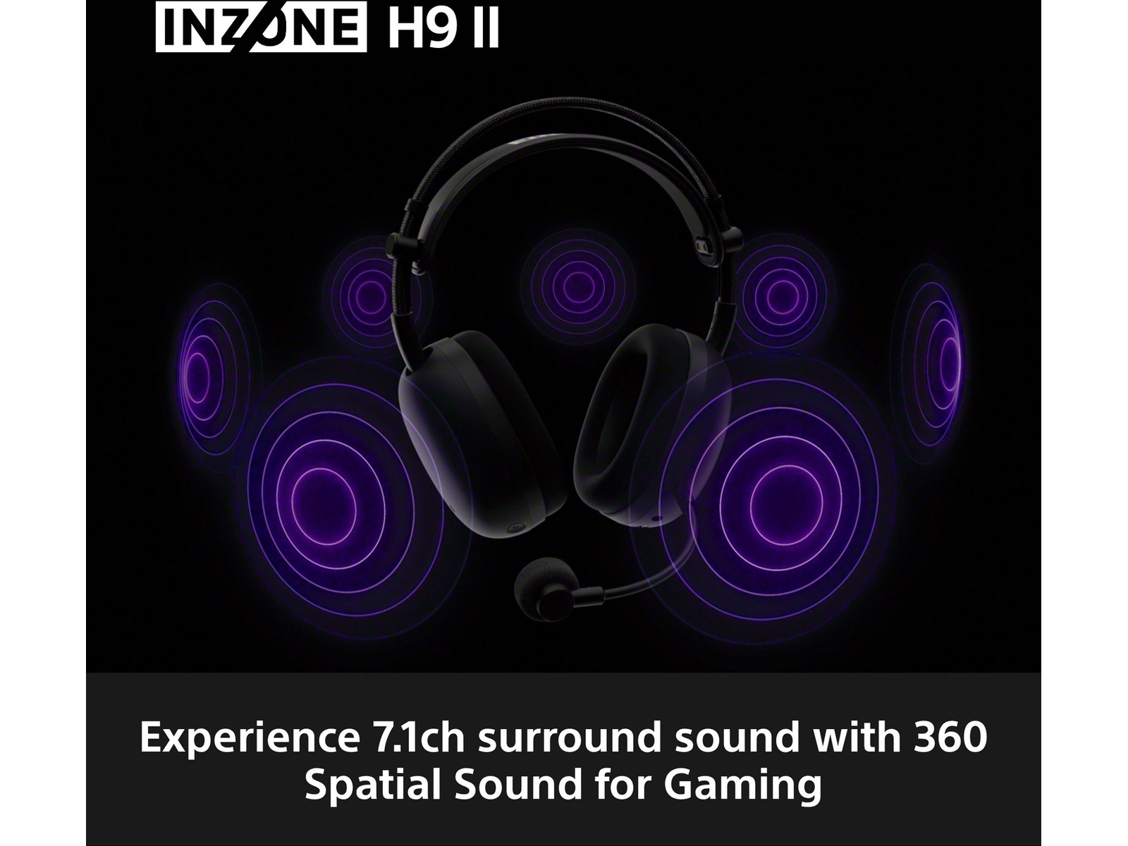 Sony INZONE H9 II Trådløst Støydempende Headset (svart) Gamingheadset