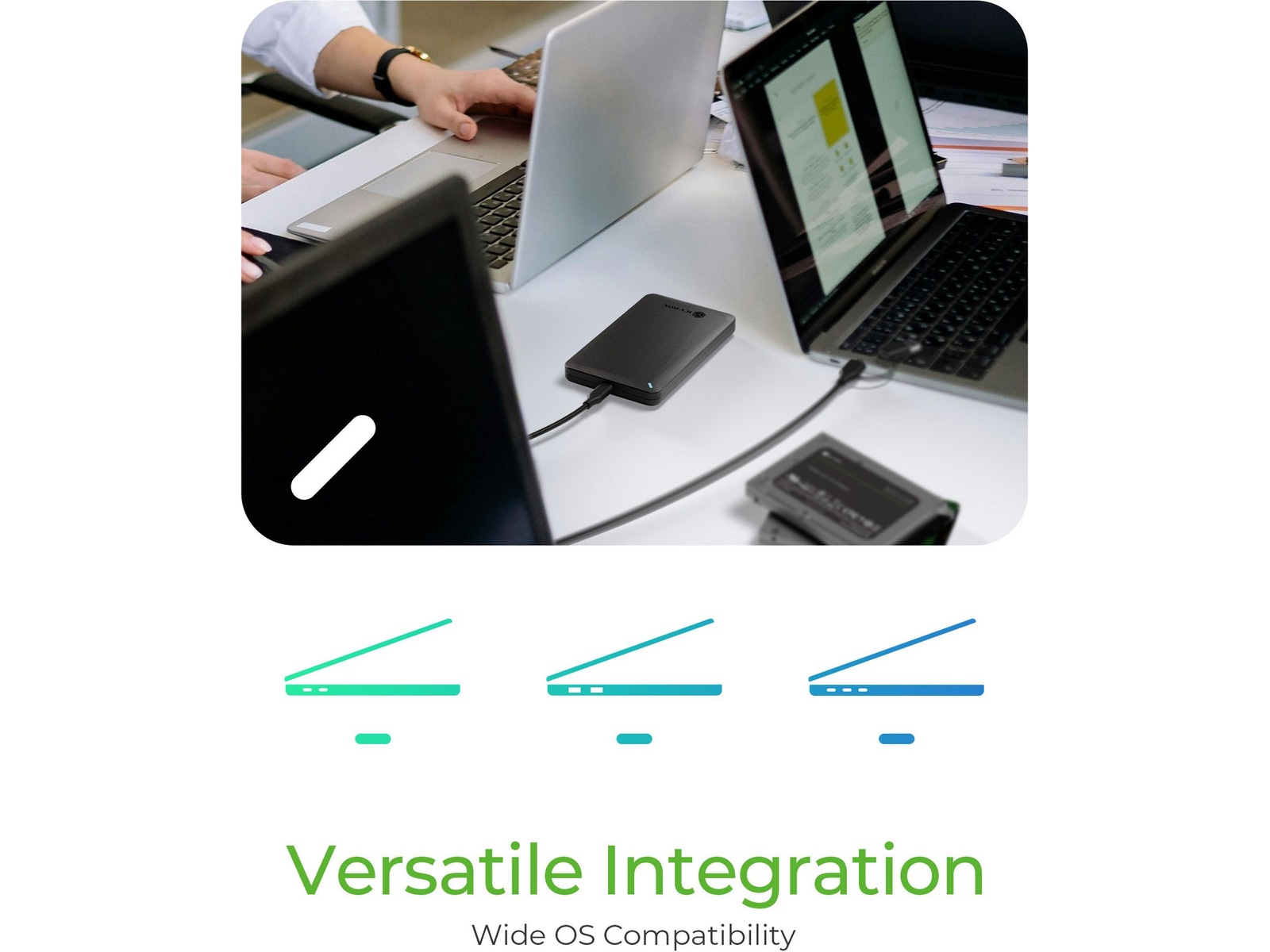 Icy Box 2.5" SATA HDD/SSD kabinett Eksterne kabinetter