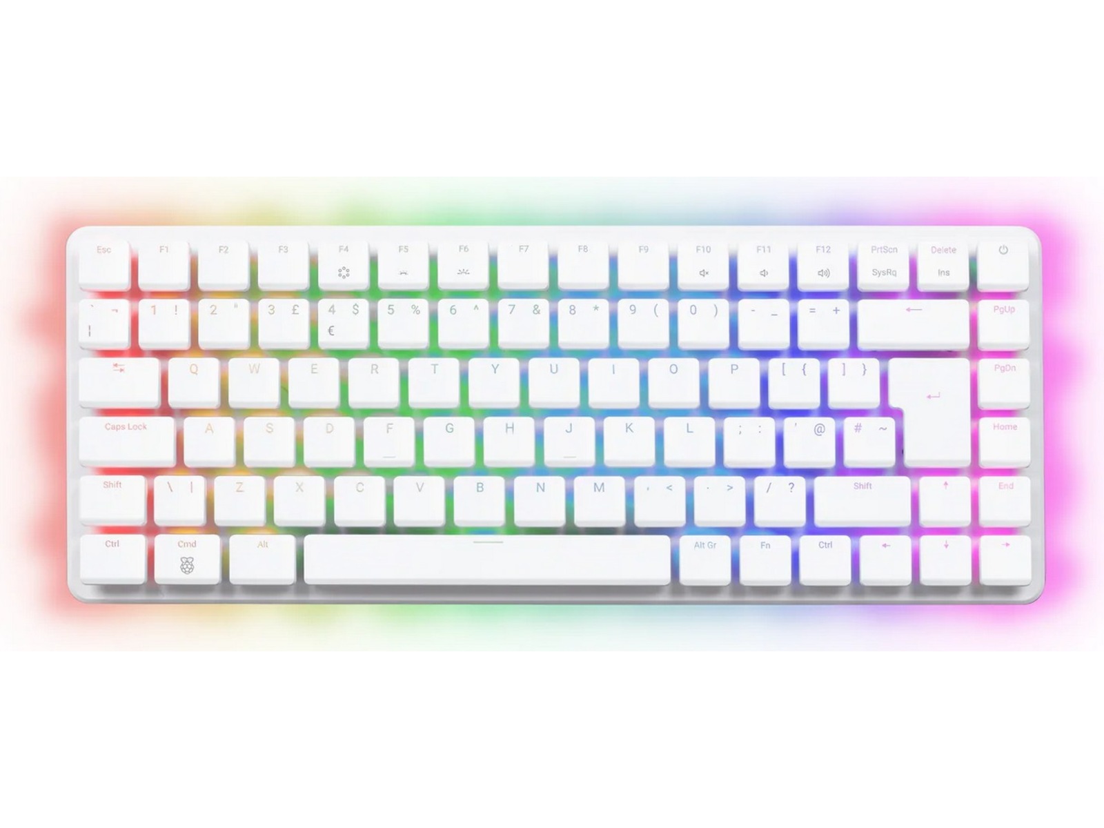 Raspbery Pi 500+ Desktop Kit (hvit) Integrert CPU