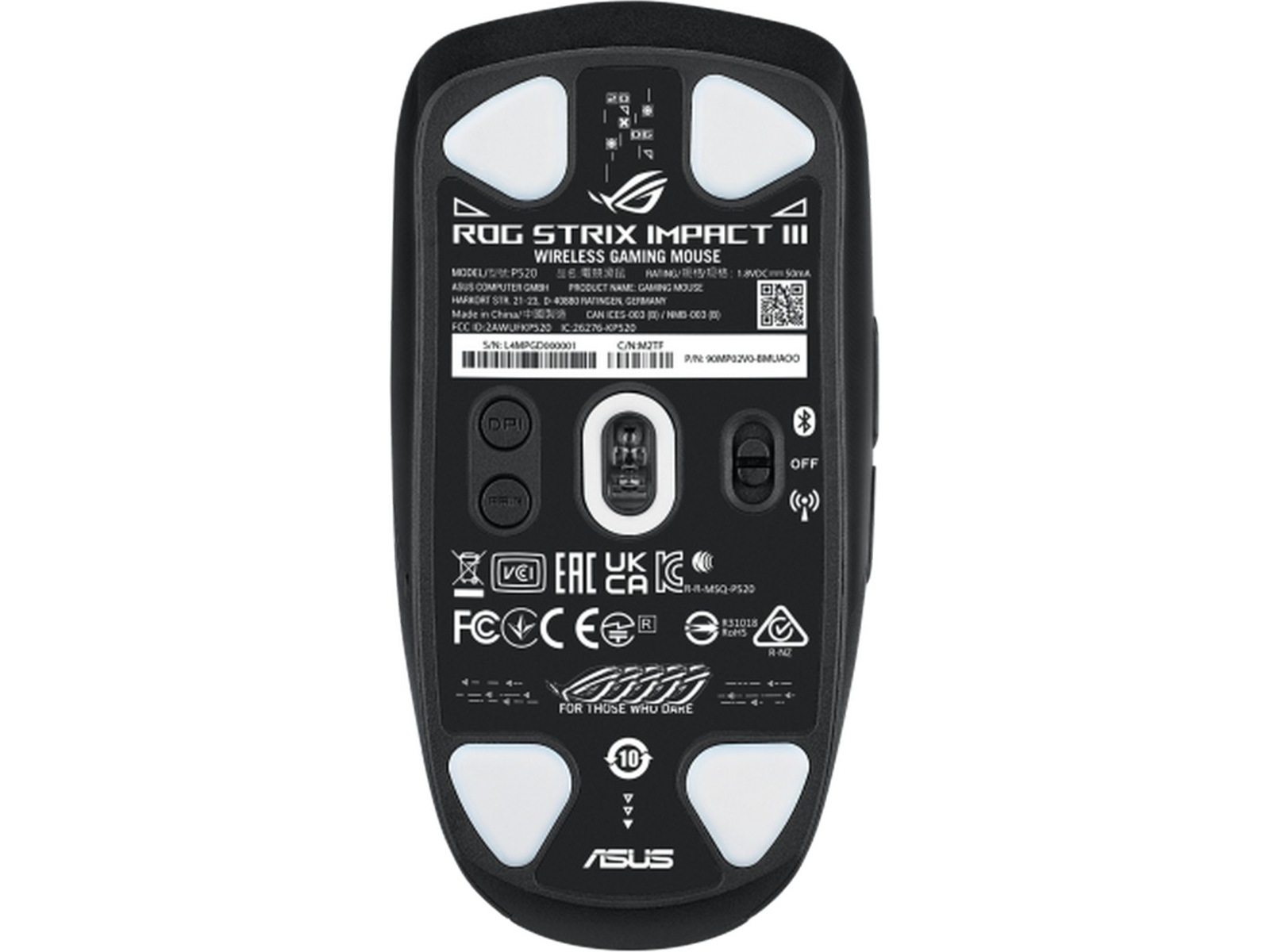 Asus ROG Impact III Trådløs Gamingmus (sort) Gamingmus
