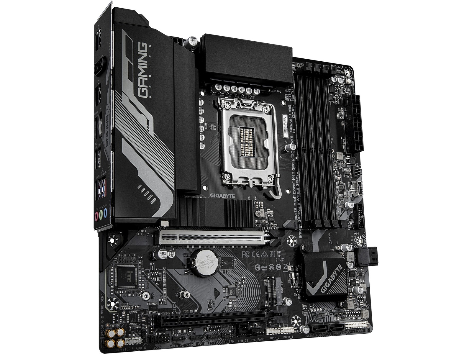 Gigabyte B760M GAMING X WF6E GEN5 hovedkort Intel Socket