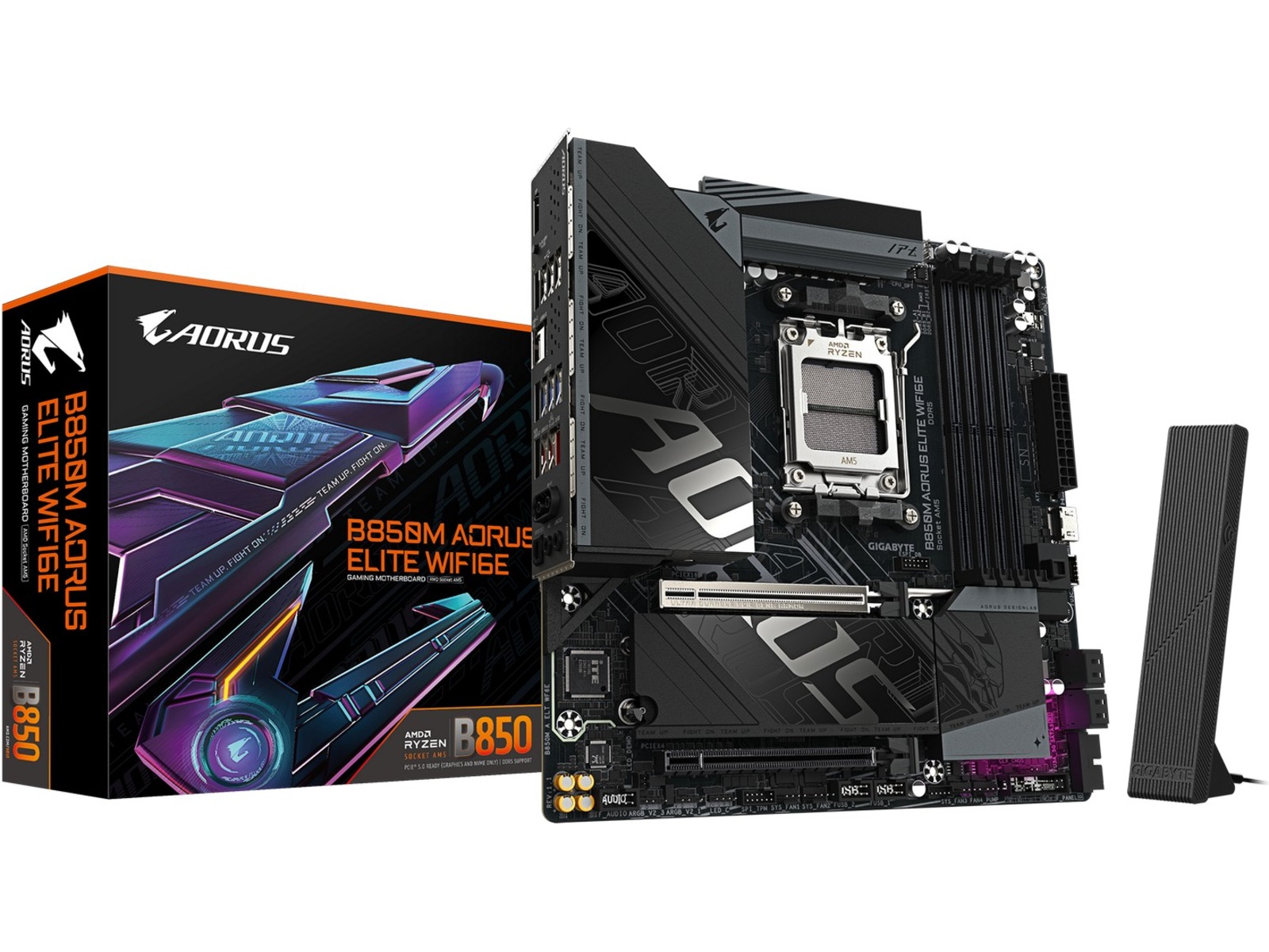 Gigabyte B850M AORUS ELITE WIFI6E Hovedkort AMD Socket