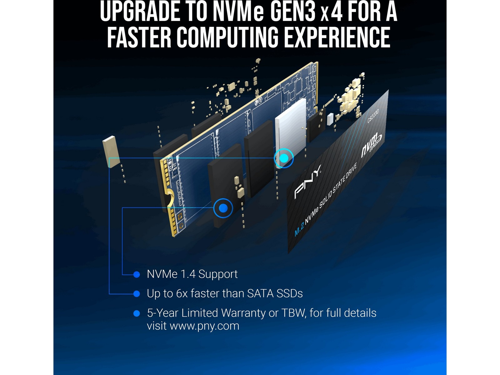 PNY CS2230 M.2 NVMe SSD 500GB SSD M.2