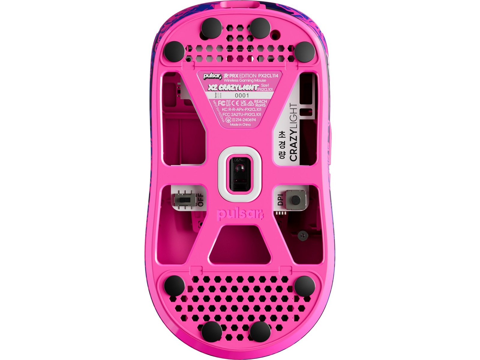 Pulsar X2 CRAZYLIGHT mini trådløs gamingmus PRX Edition Gamingmus