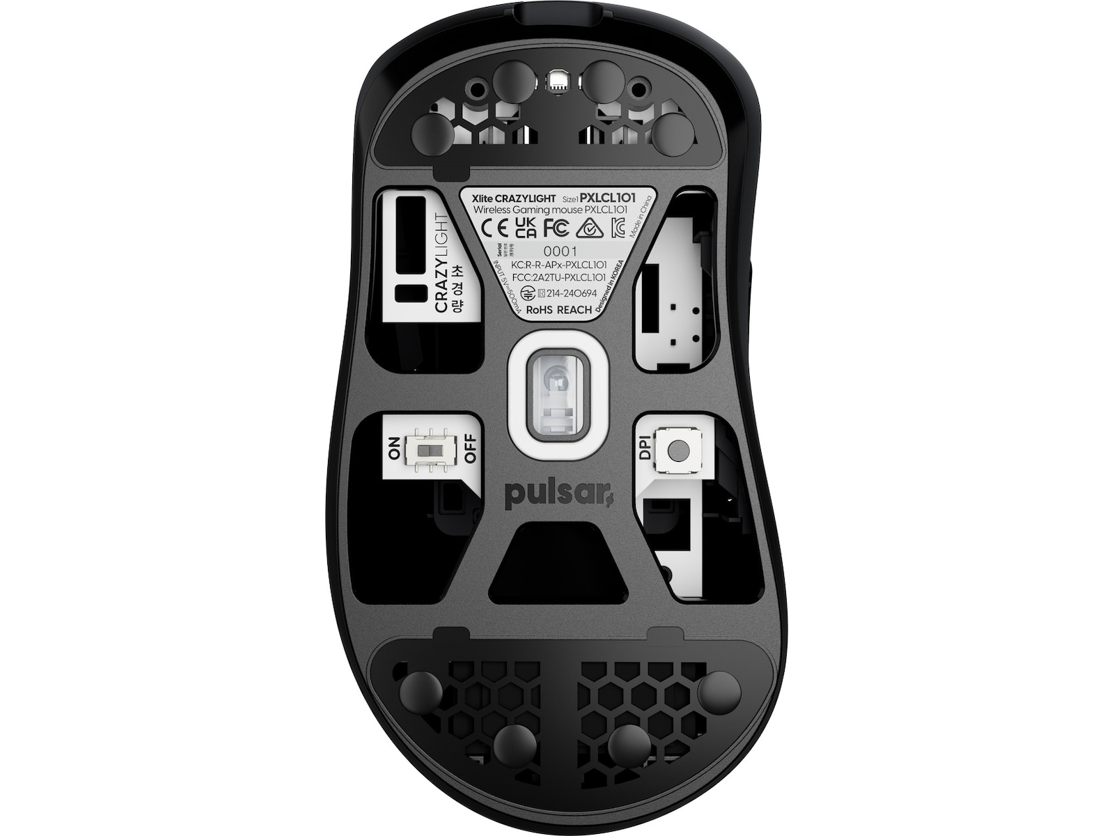 Pulsar Xlite CRAZYLIGHT Mini trådløs gamingmus (jet black) Gamingmus