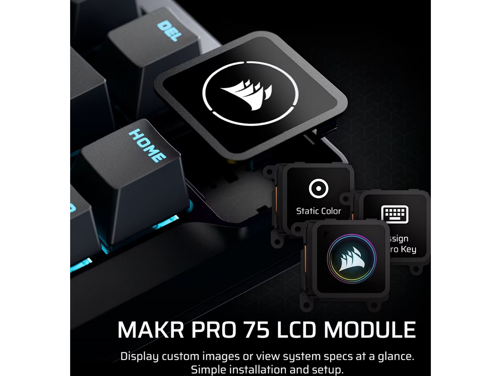 Corsair MAKR PRO 75 gamingtastatur Hall-effekt Gamingtastatur