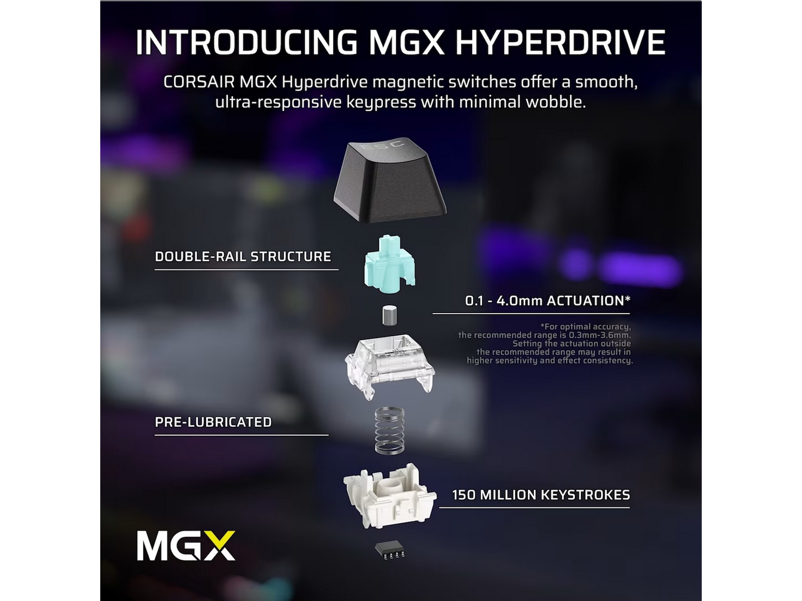 Corsair MAKR PRO 75 gamingtastatur Hall-effekt Gamingtastatur