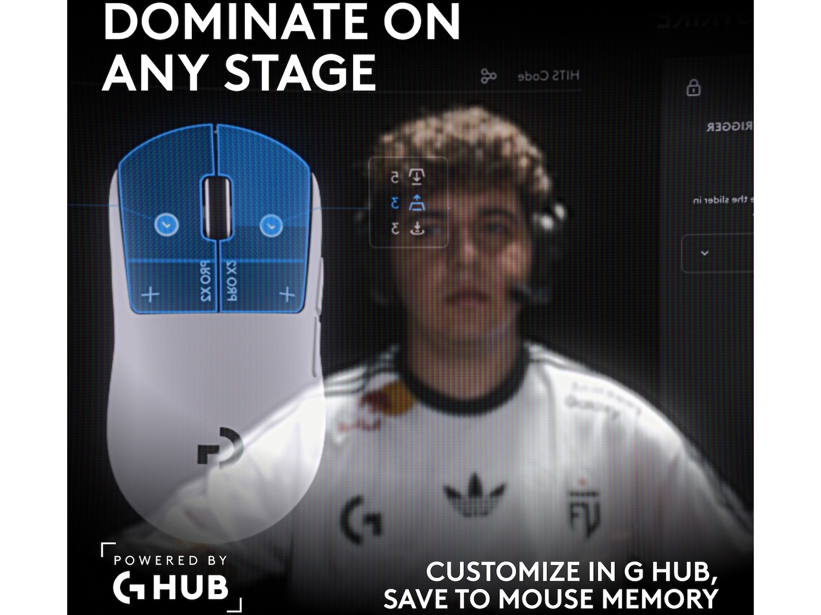 Logitech PRO X 2 SUPERSTRIKE trådløs gamingmus Gamingmus