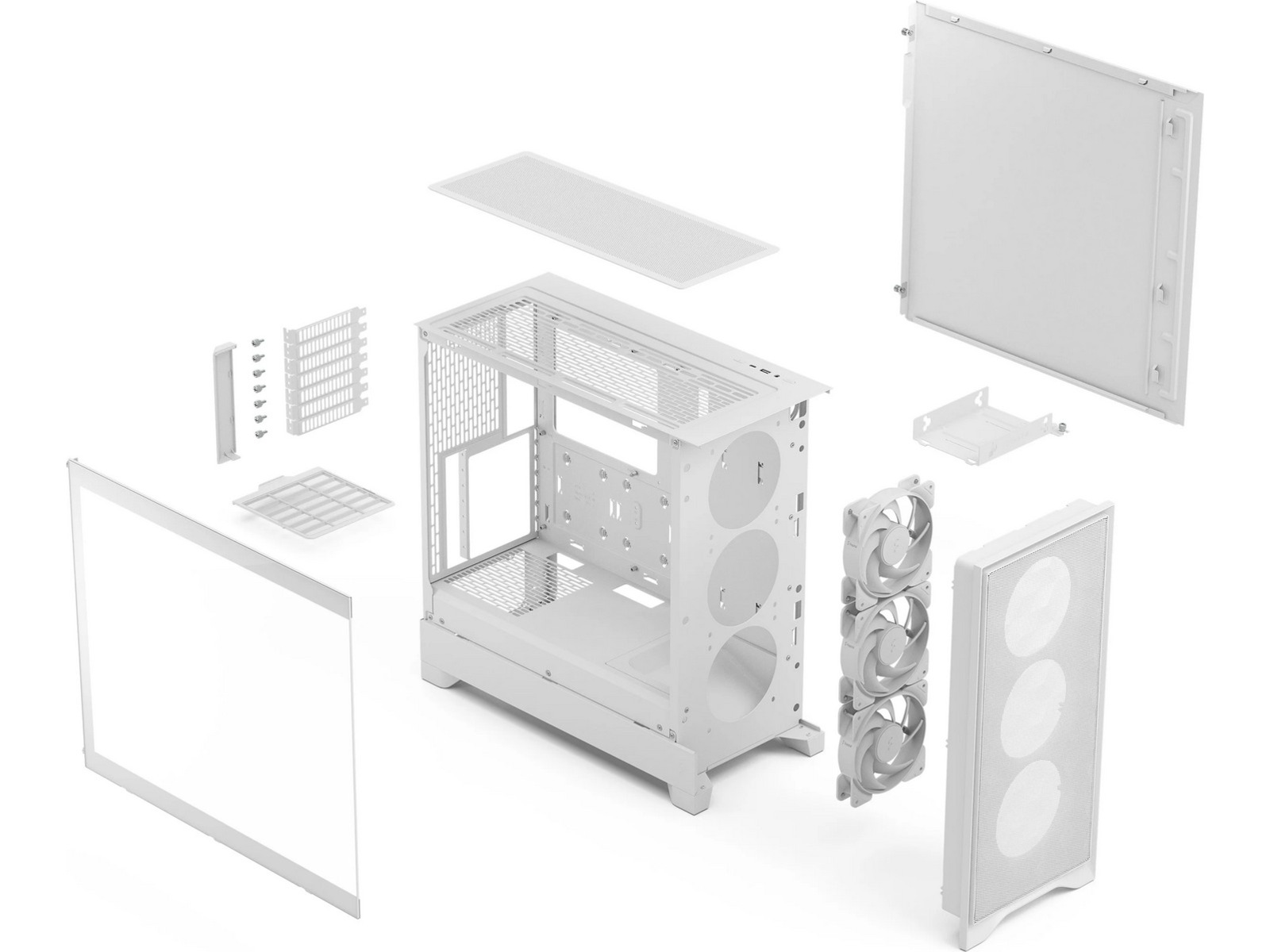 Fractal Design Pop 2 Air RGB miditårn (hvit) Midi tower