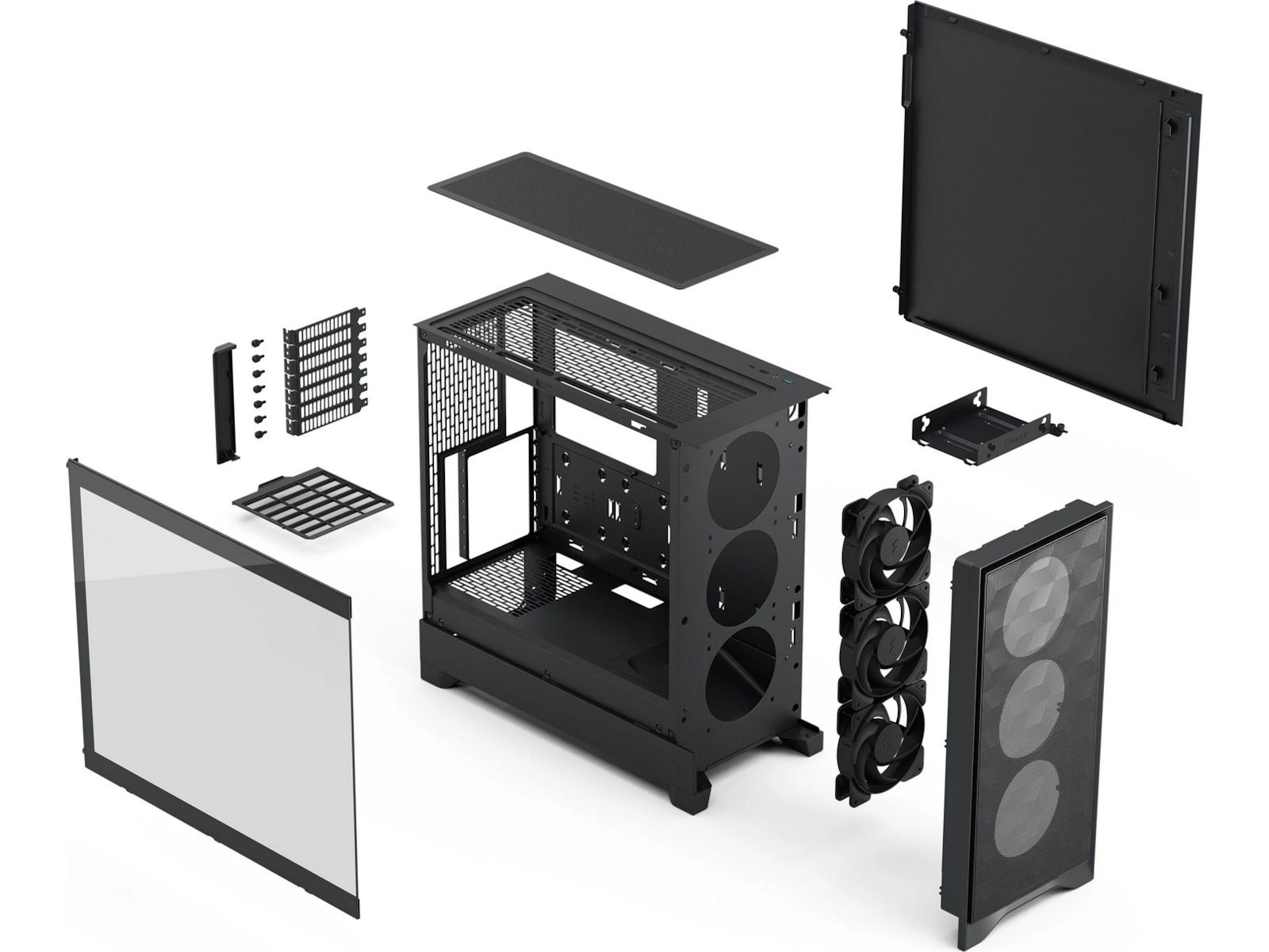 Fractal Design Pop 2 Air TG mid tower (sort) Midi tower