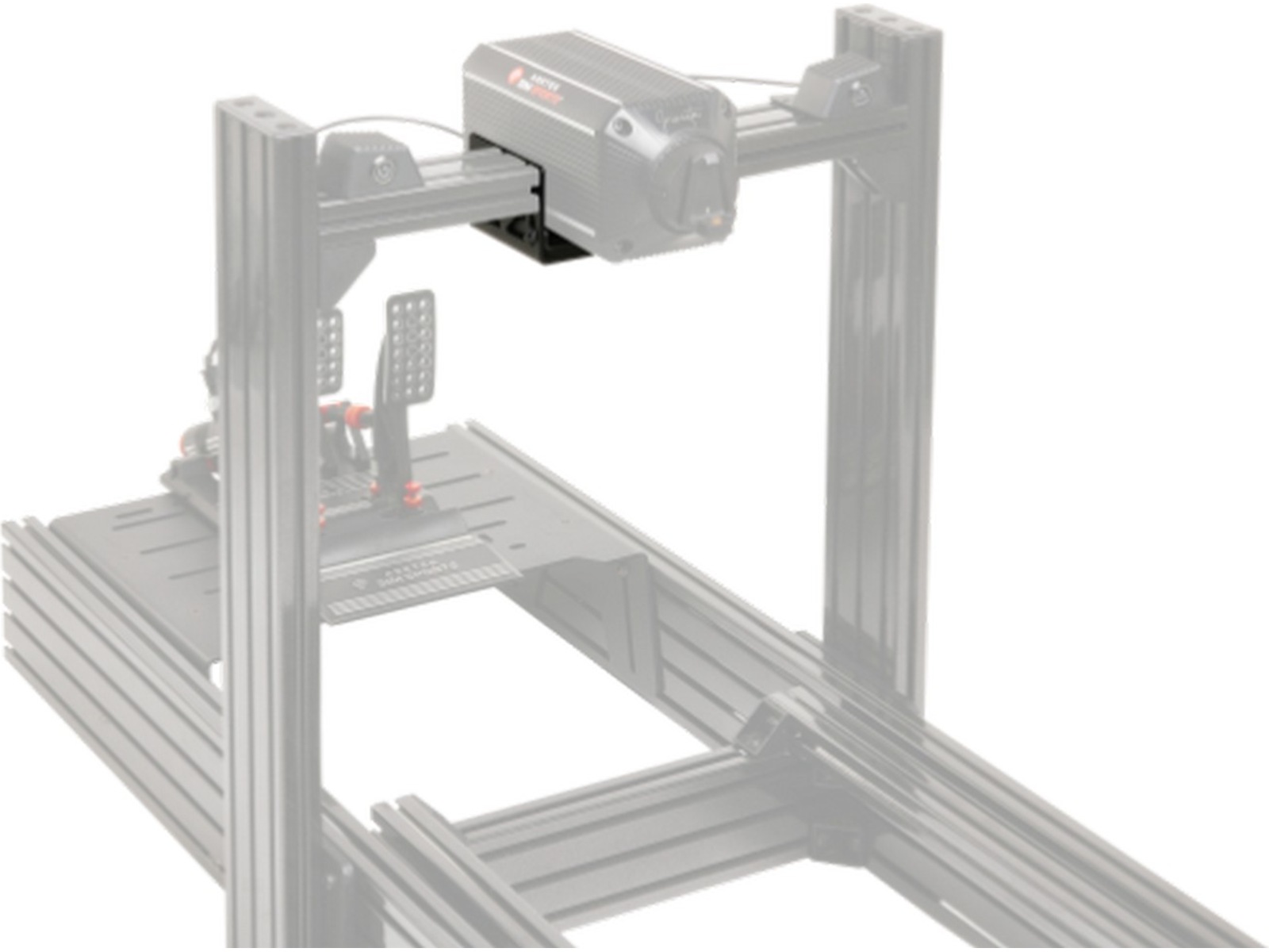 Asetek SimSports rattbasefeste med tilt Ratt og pedaler